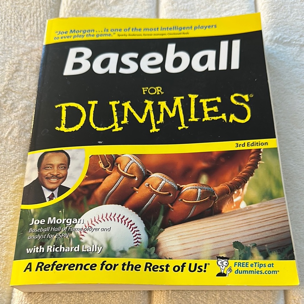 Baseball for Dummies reference book